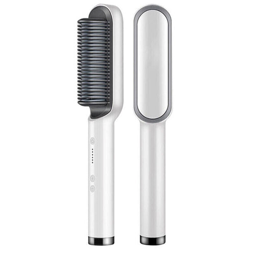 Hair Straightener Brush Straightening Curler Hot Comb Electric